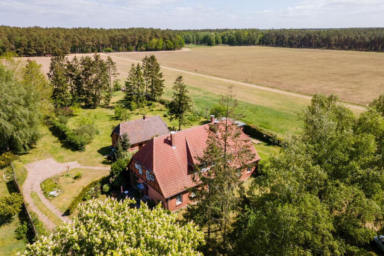Ferienwohnung 1 Im Landhaus Am Wildpark Boek Exteriör bild